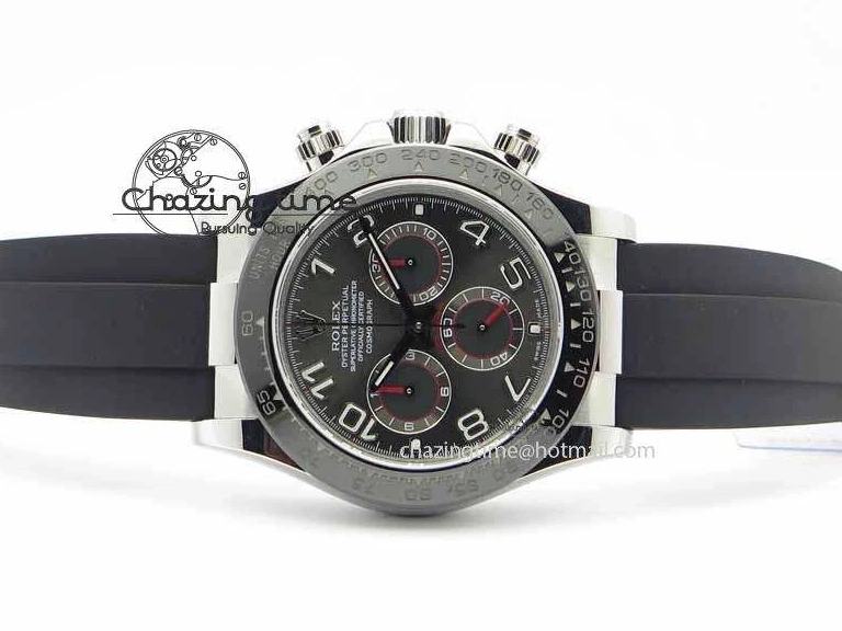MiroTime 0129 RelaxedFit Daytona 116519LN 2016 Baselworld JH Best Edition Gray Dial On Rubber Strap A4130 (Free XS rubber strap) 3649